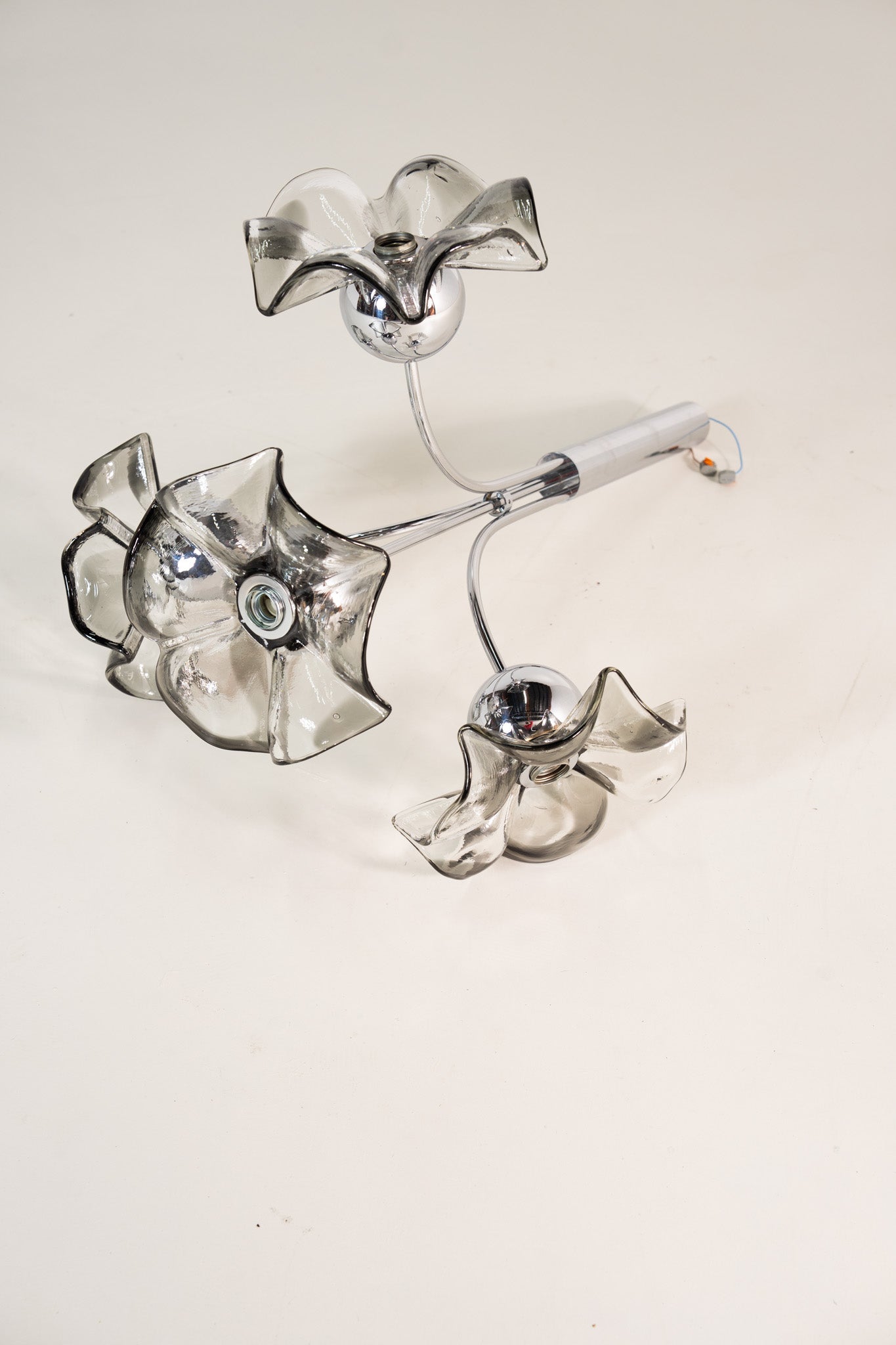 SILVER & GLASS TRIPLET HANGLAMP