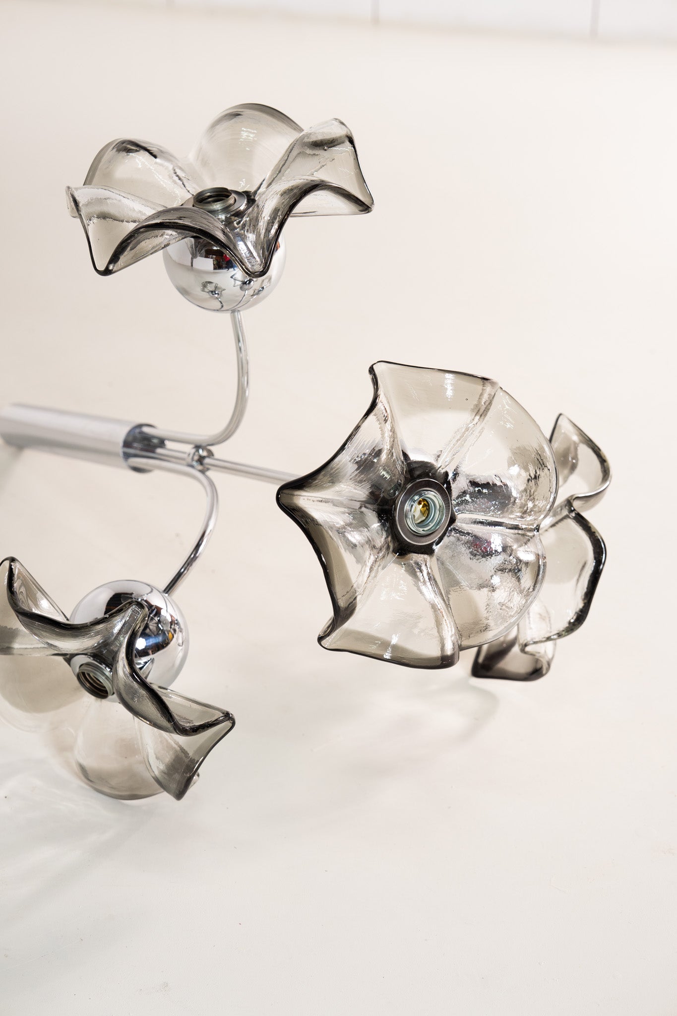 SILVER & GLASS TRIPLET HANGLAMP