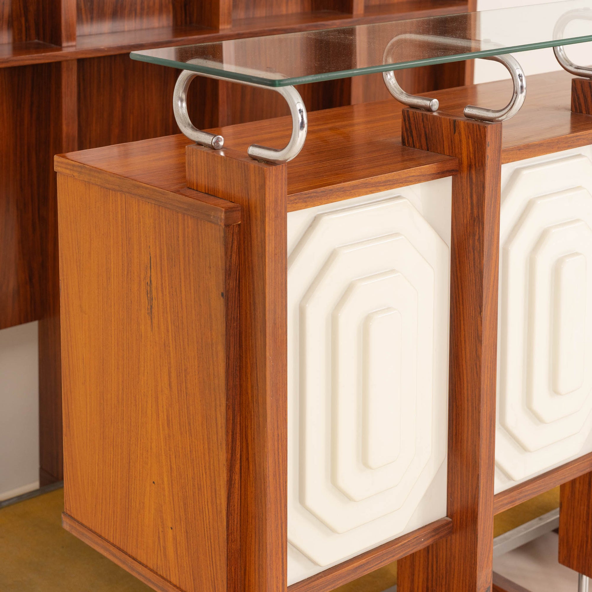 Rare Italian Bar Unit with Stools