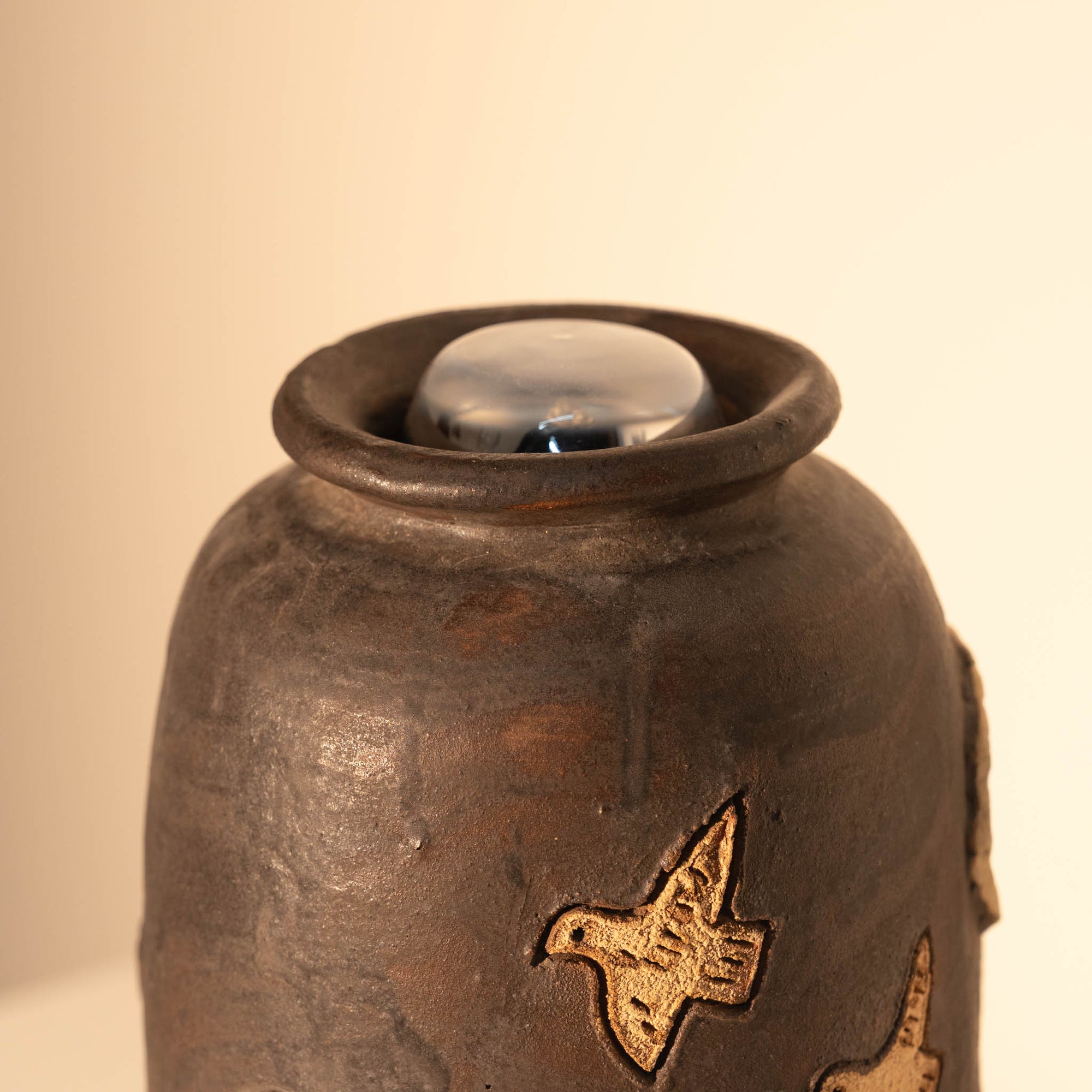 Unique Italian Ceramic Floor/Table Lamp – Dimmable