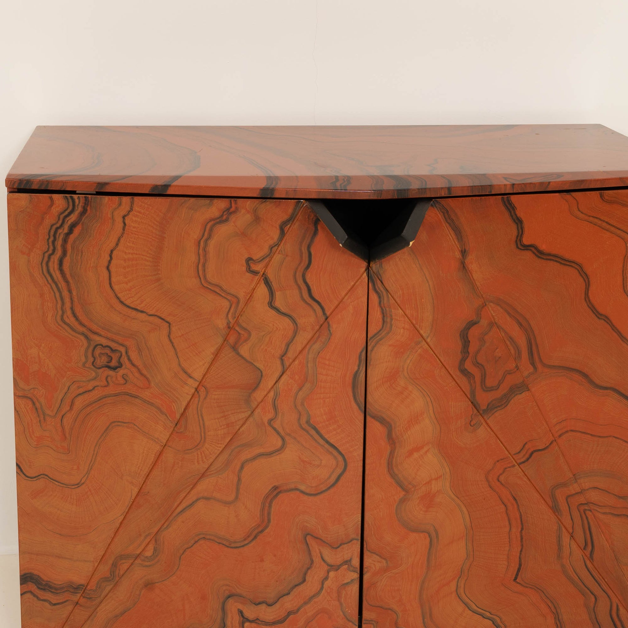 Beautiful Hand-Painted Asian Cabinet