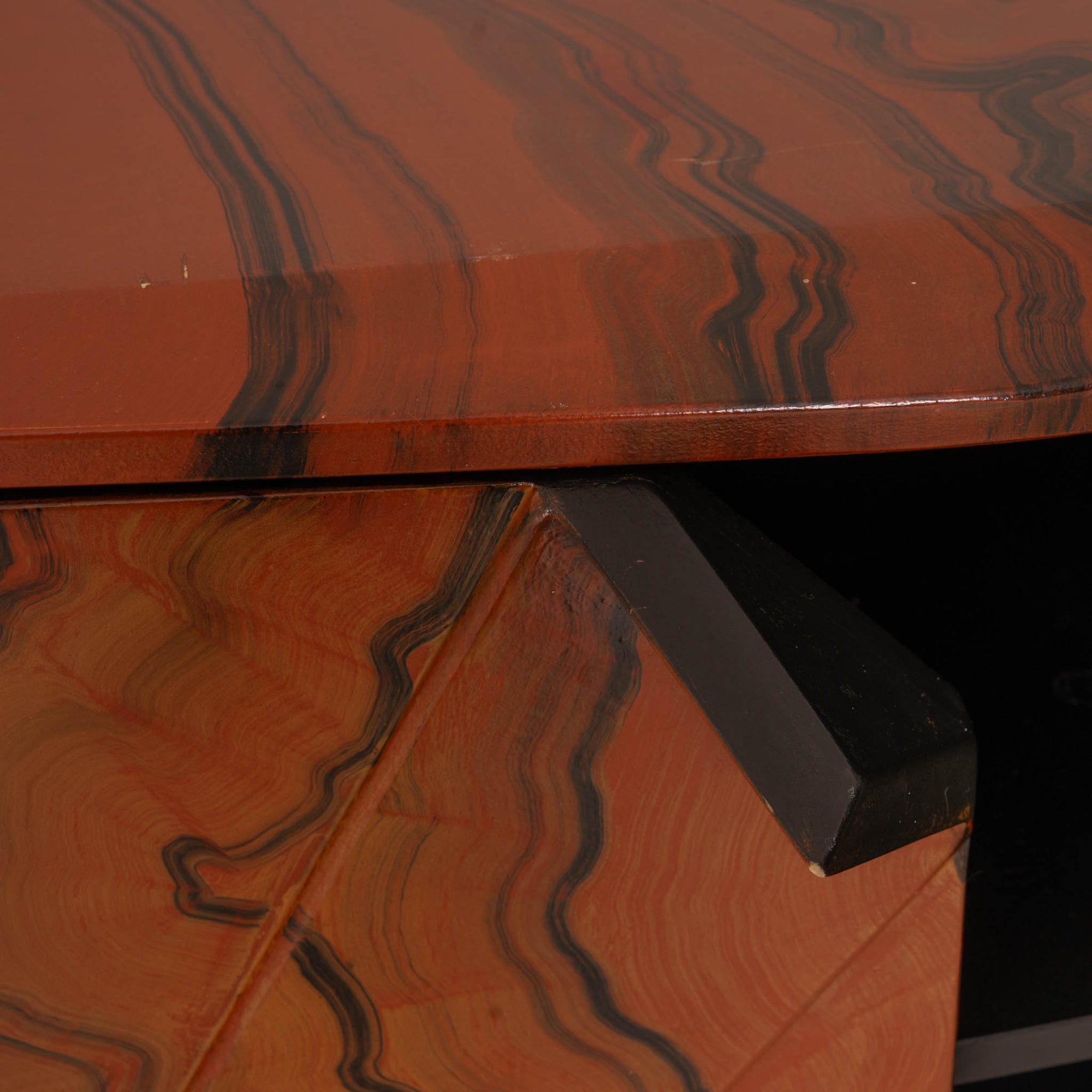 Beautiful Hand-Painted Asian Cabinet