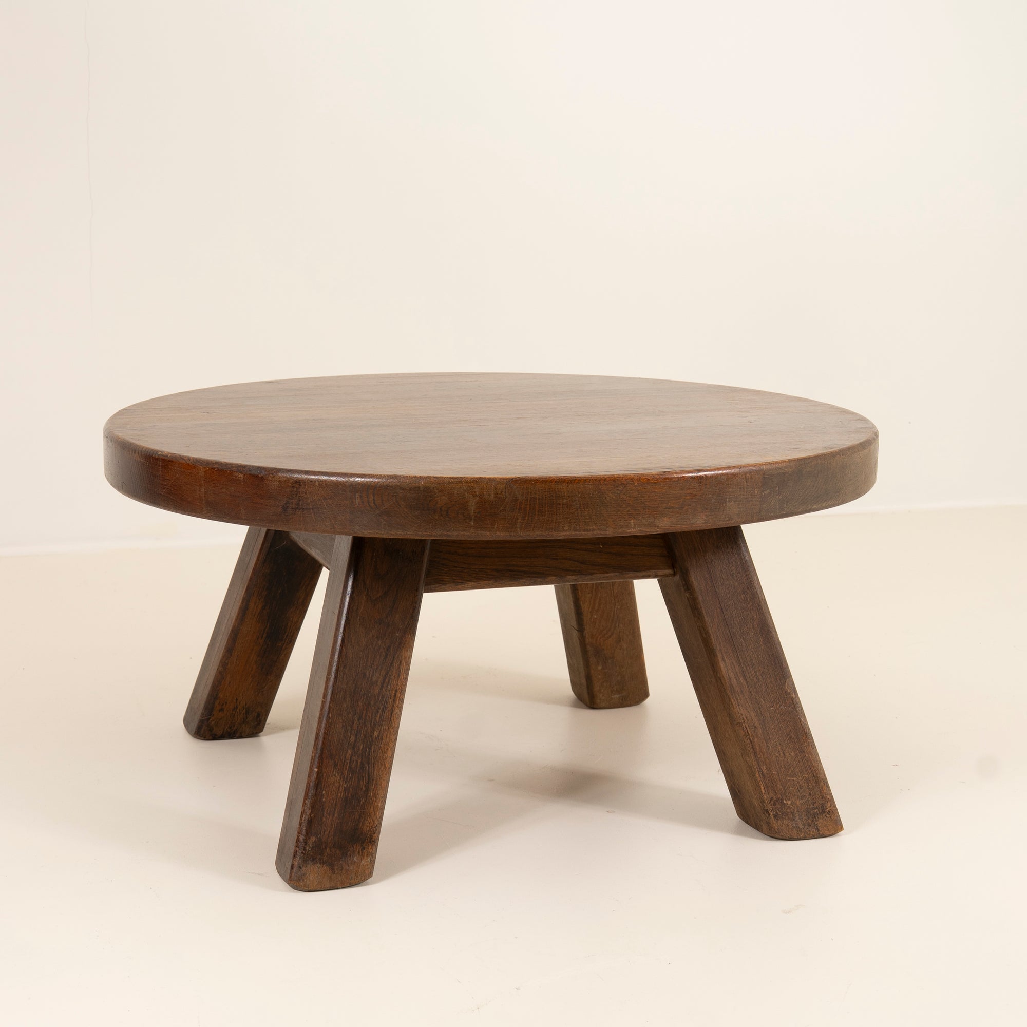 Brutalist Coffee Table – Solid Wood