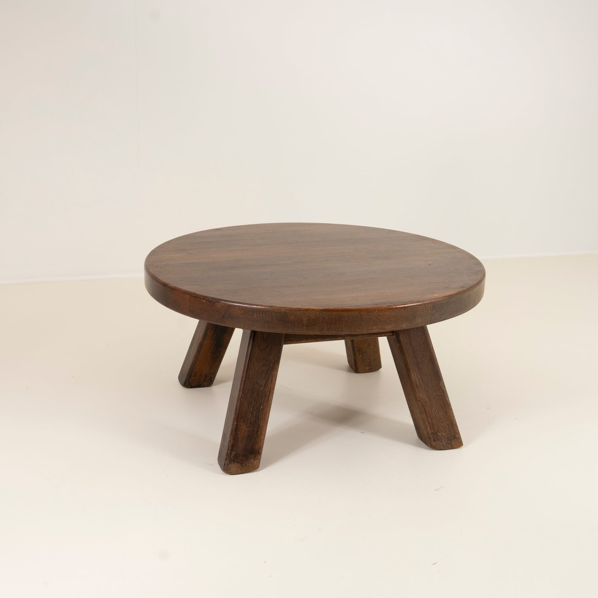 Brutalist Coffee Table – Solid Wood