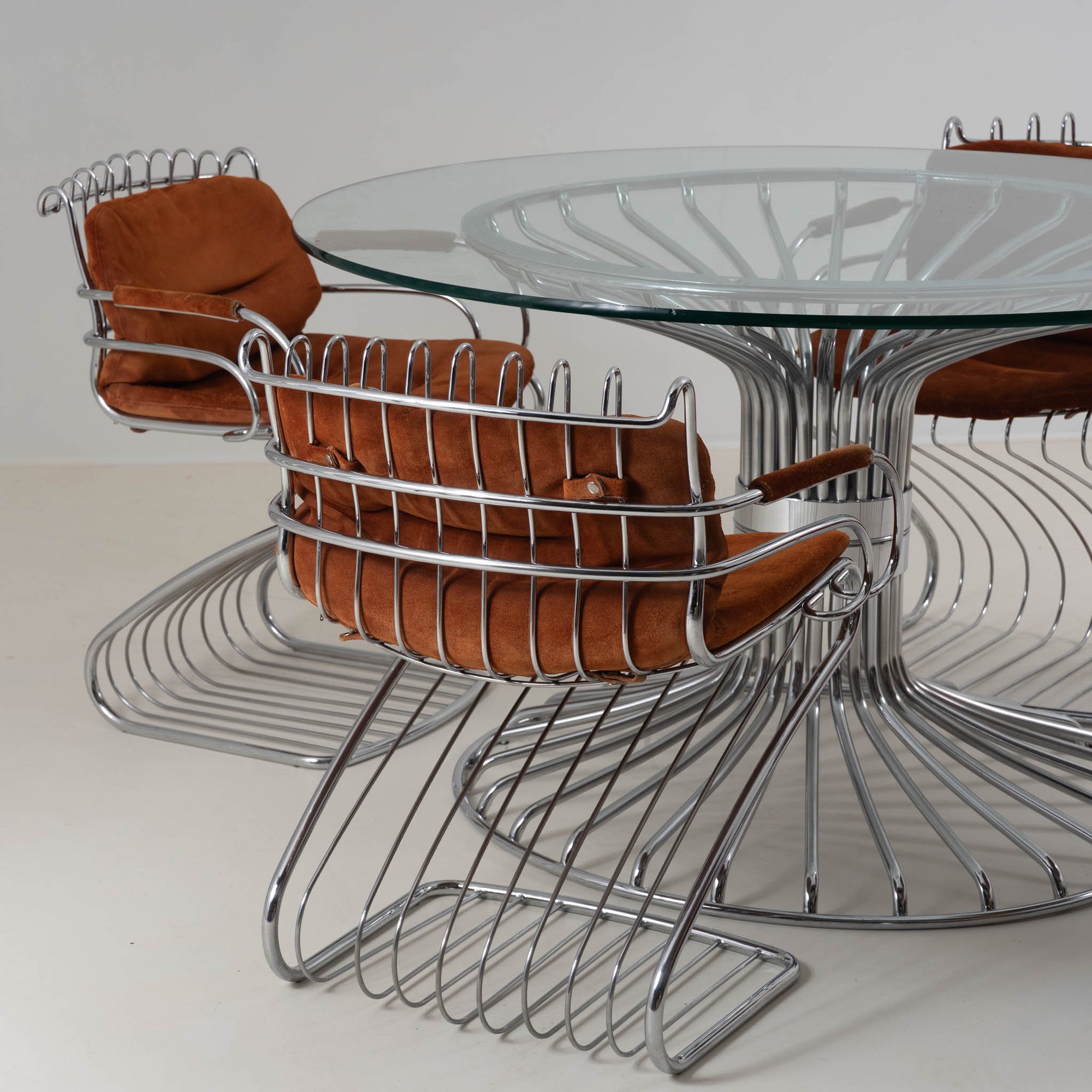 Dining Set Attributed to Gastone Rinaldi for Rima, Italy
