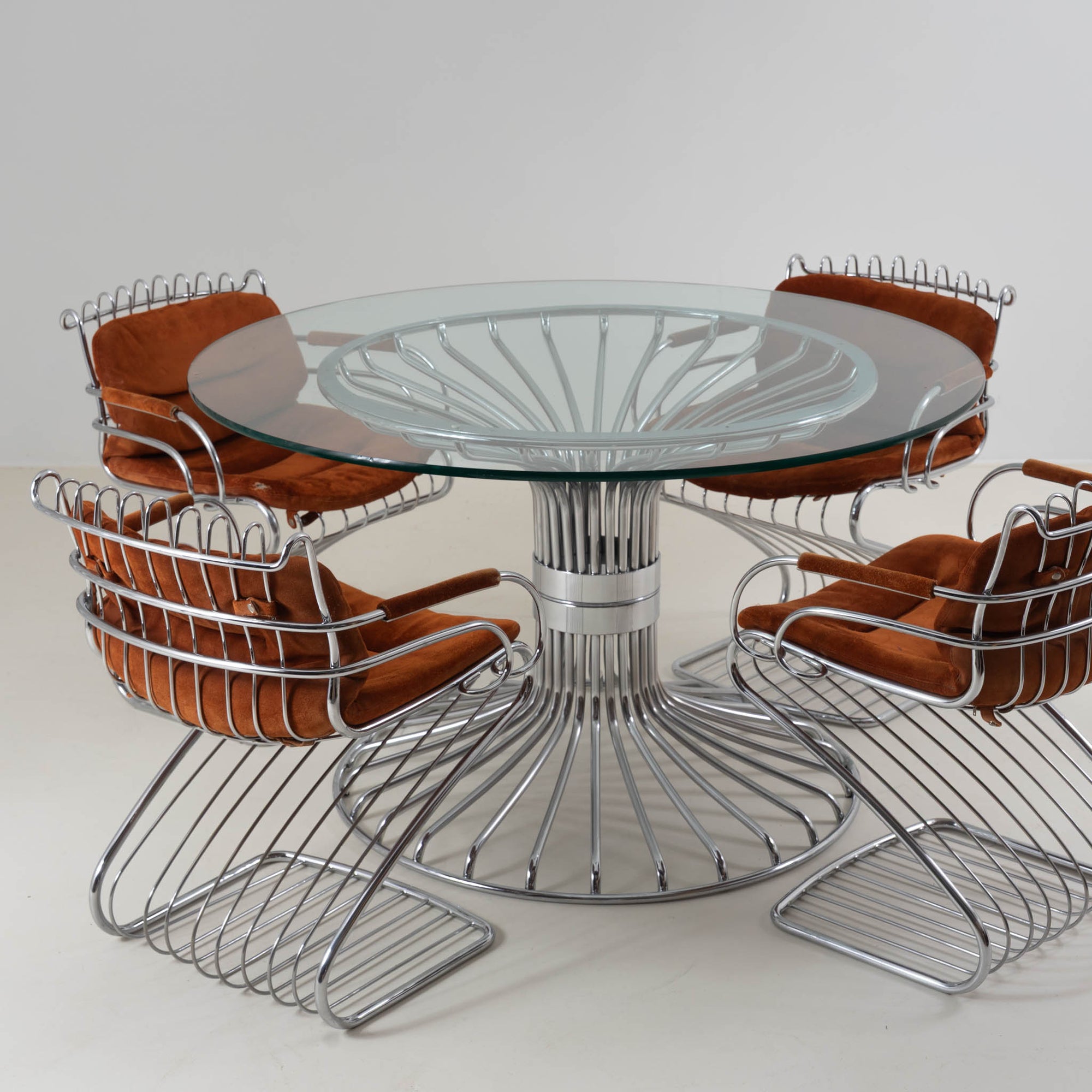 Dining Set Attributed to Gastone Rinaldi for Rima, Italy