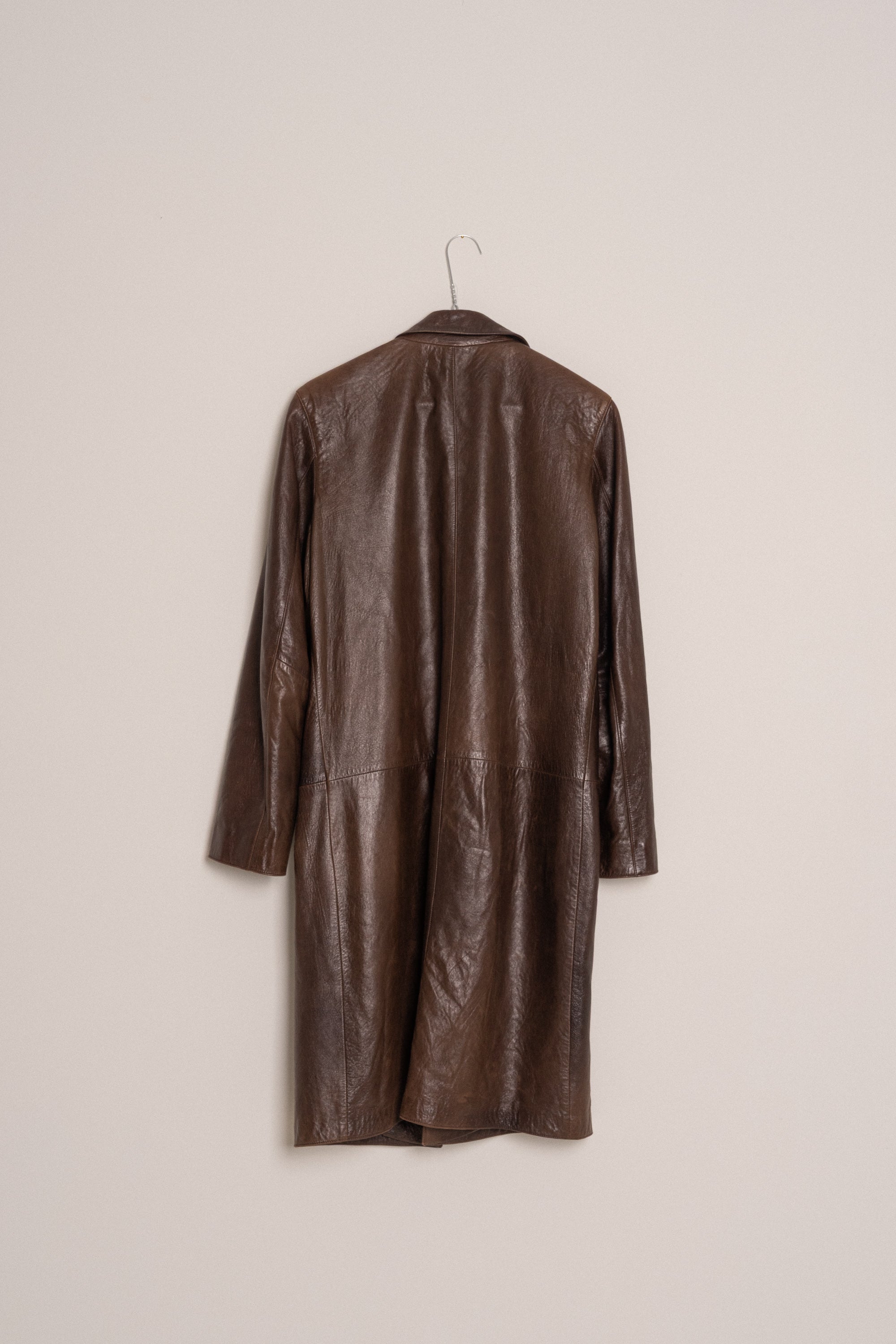 HUGO Leather Coat size 38