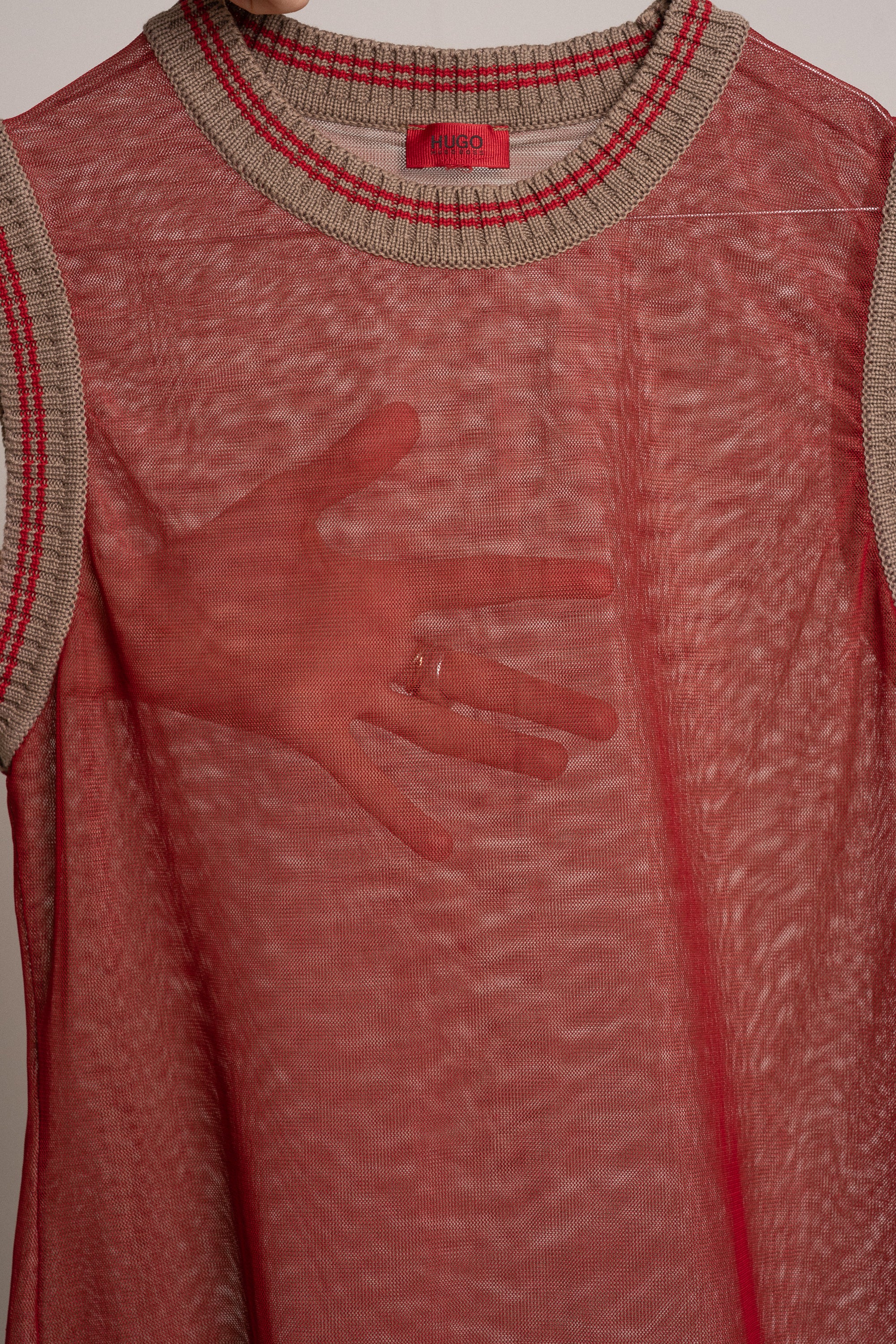 HUGO Mesh Sleeveless Top size 36