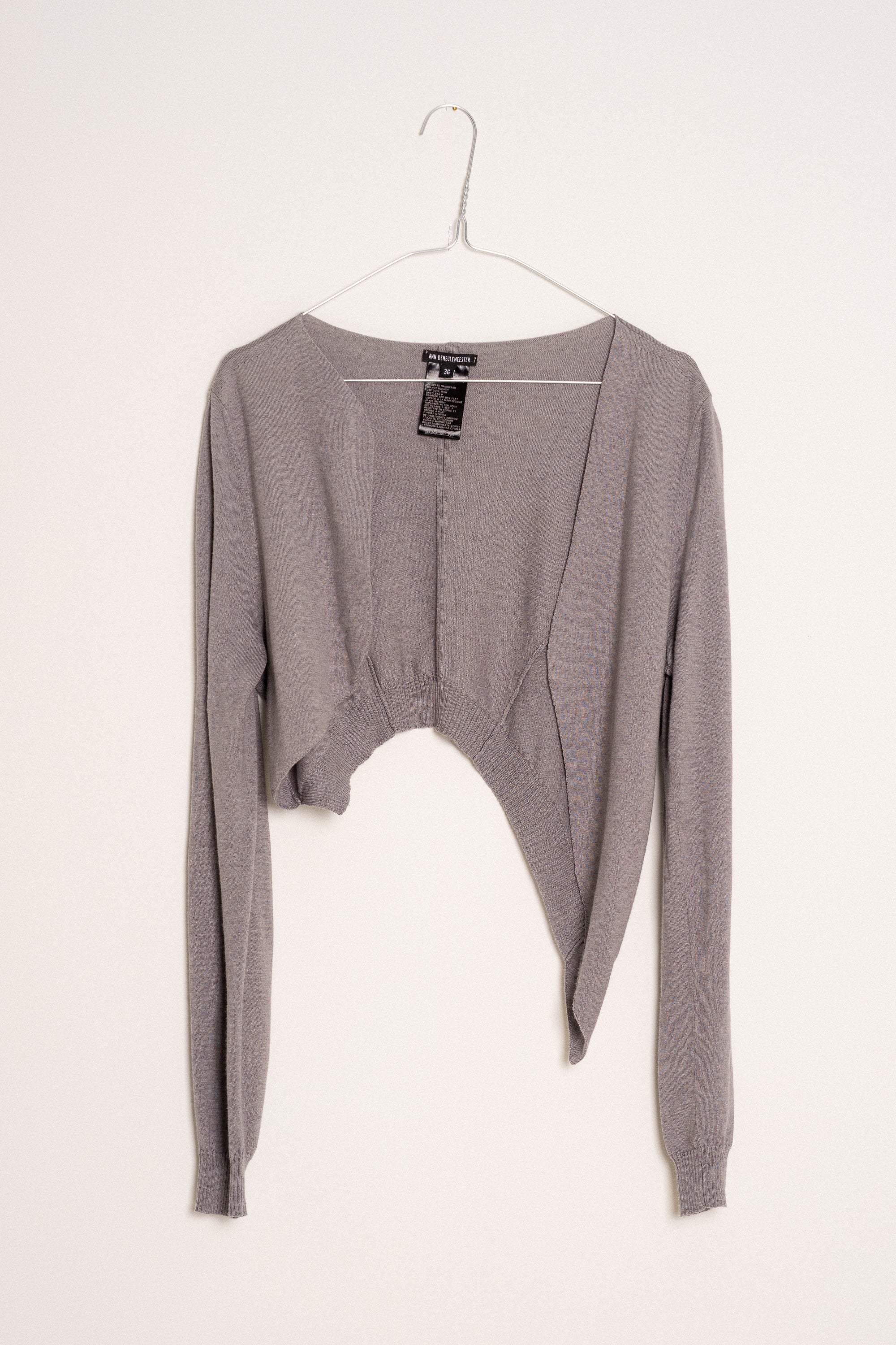 Ann Demeulemeester Cropped Bolero Cardigan size 36