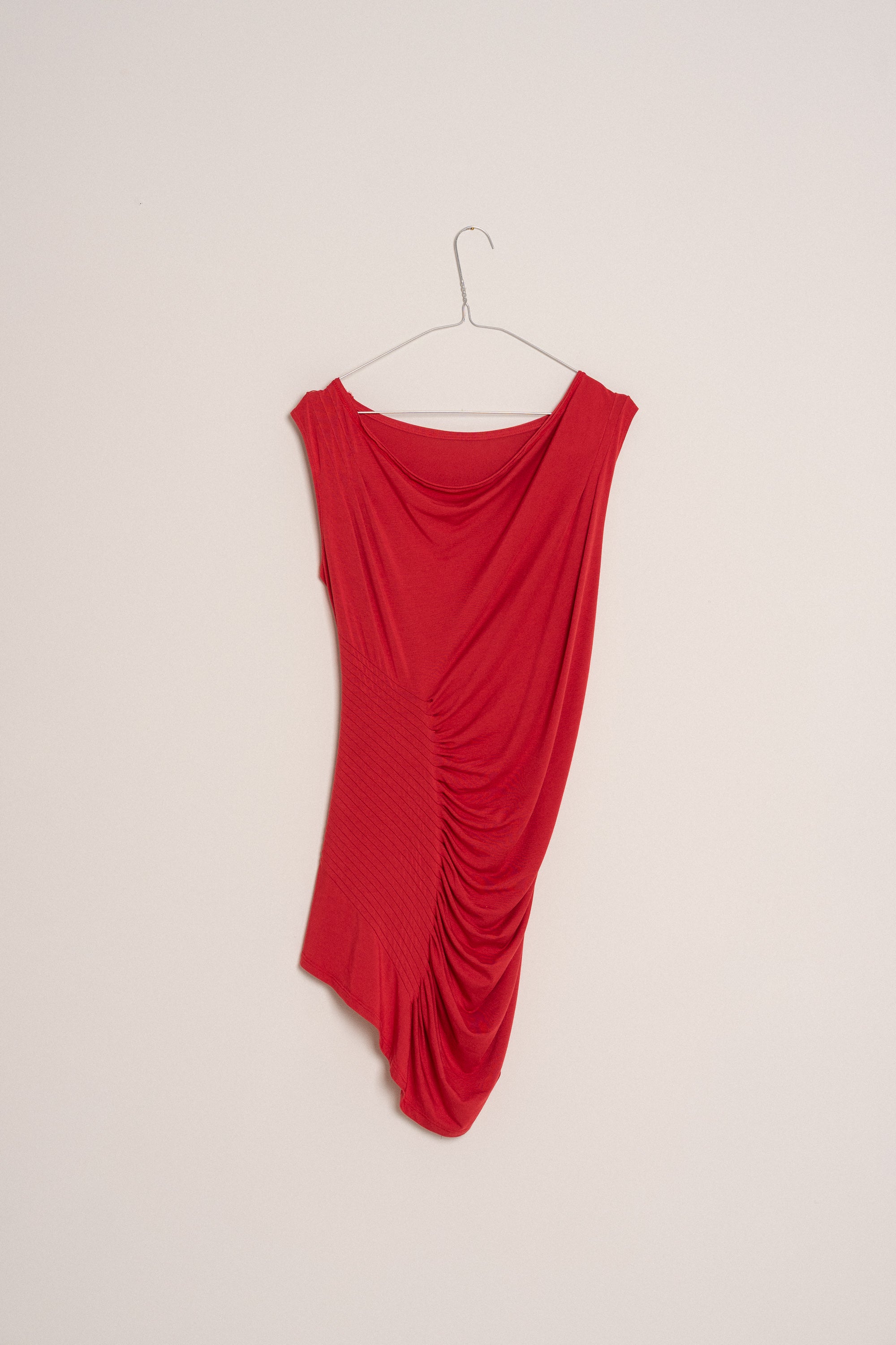 Draped Red Top — Size 36