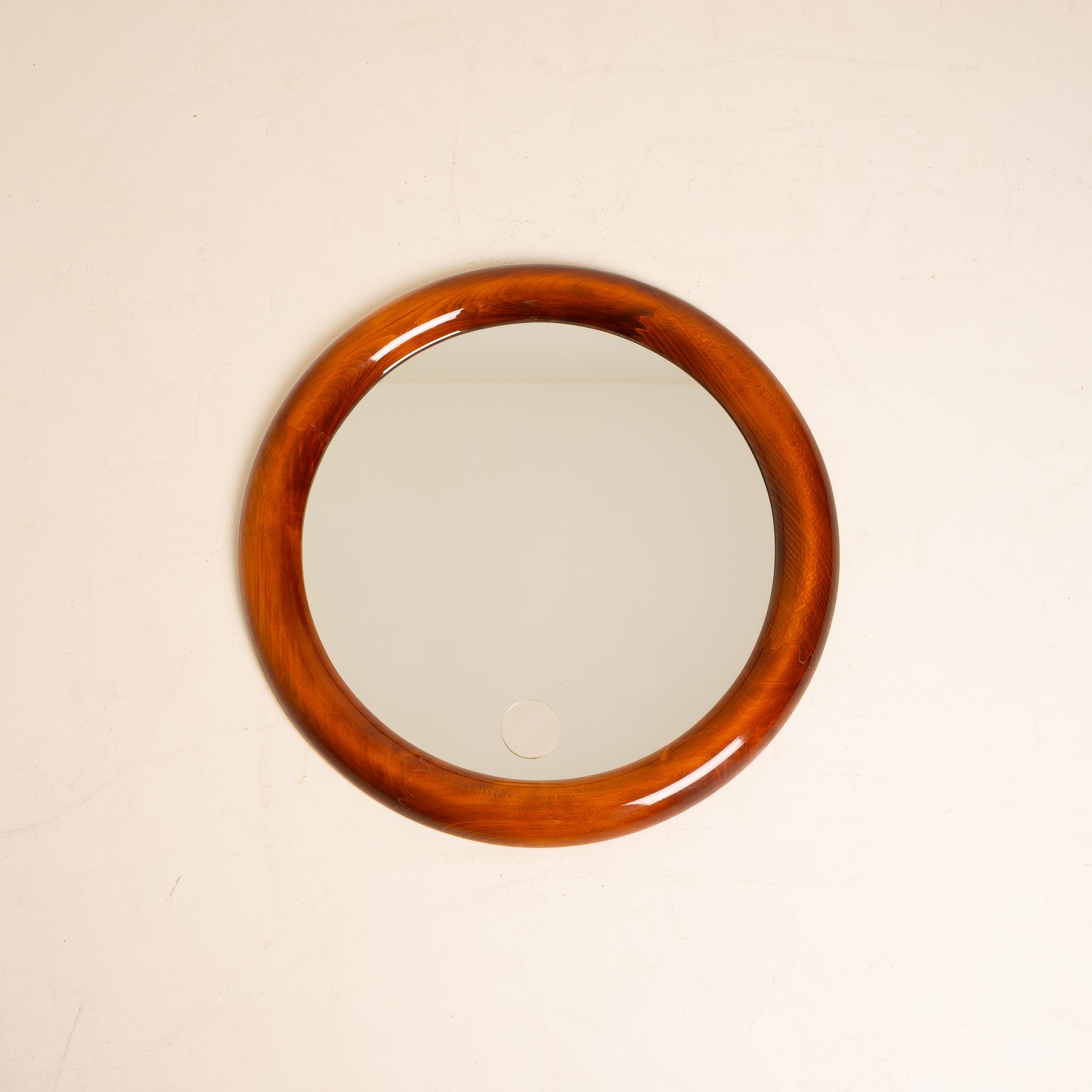 Italian Mid-Century Round Mirror