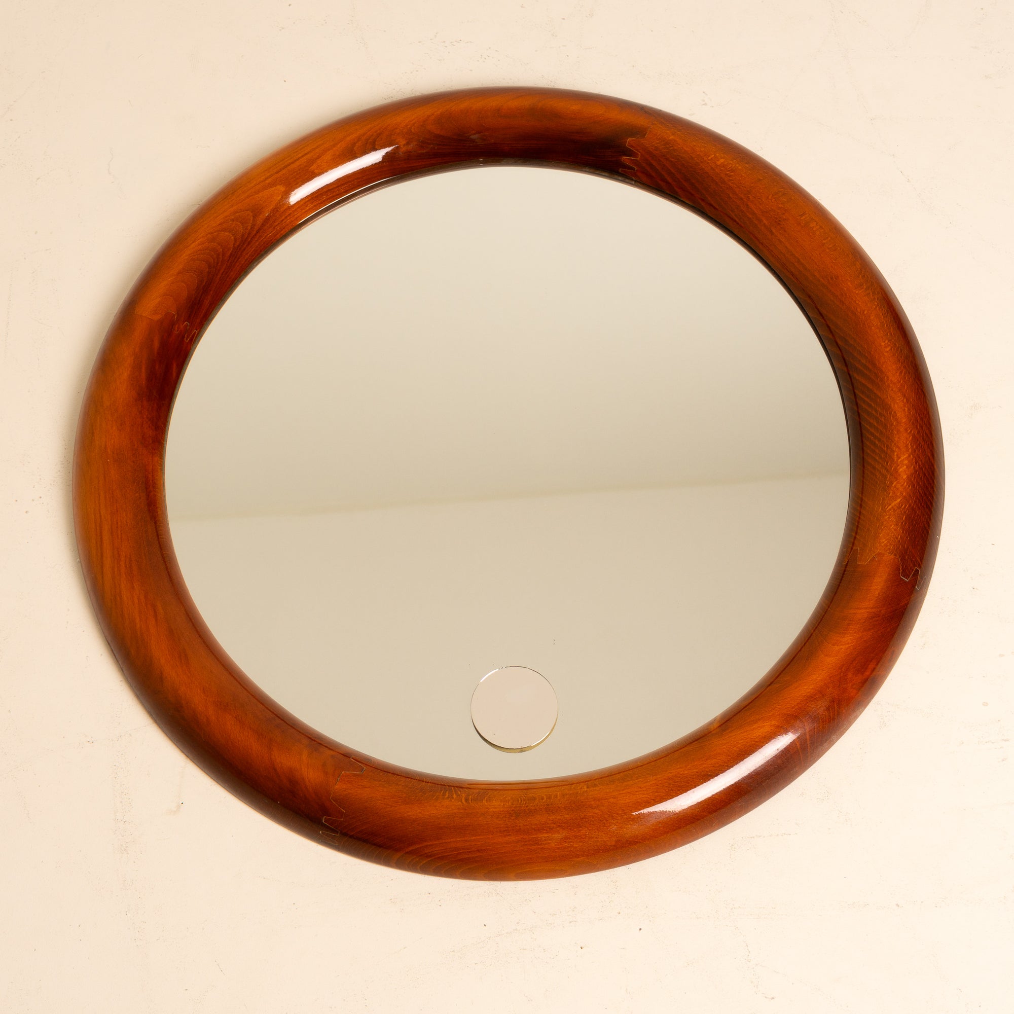 Italian Mid-Century Round Mirror
