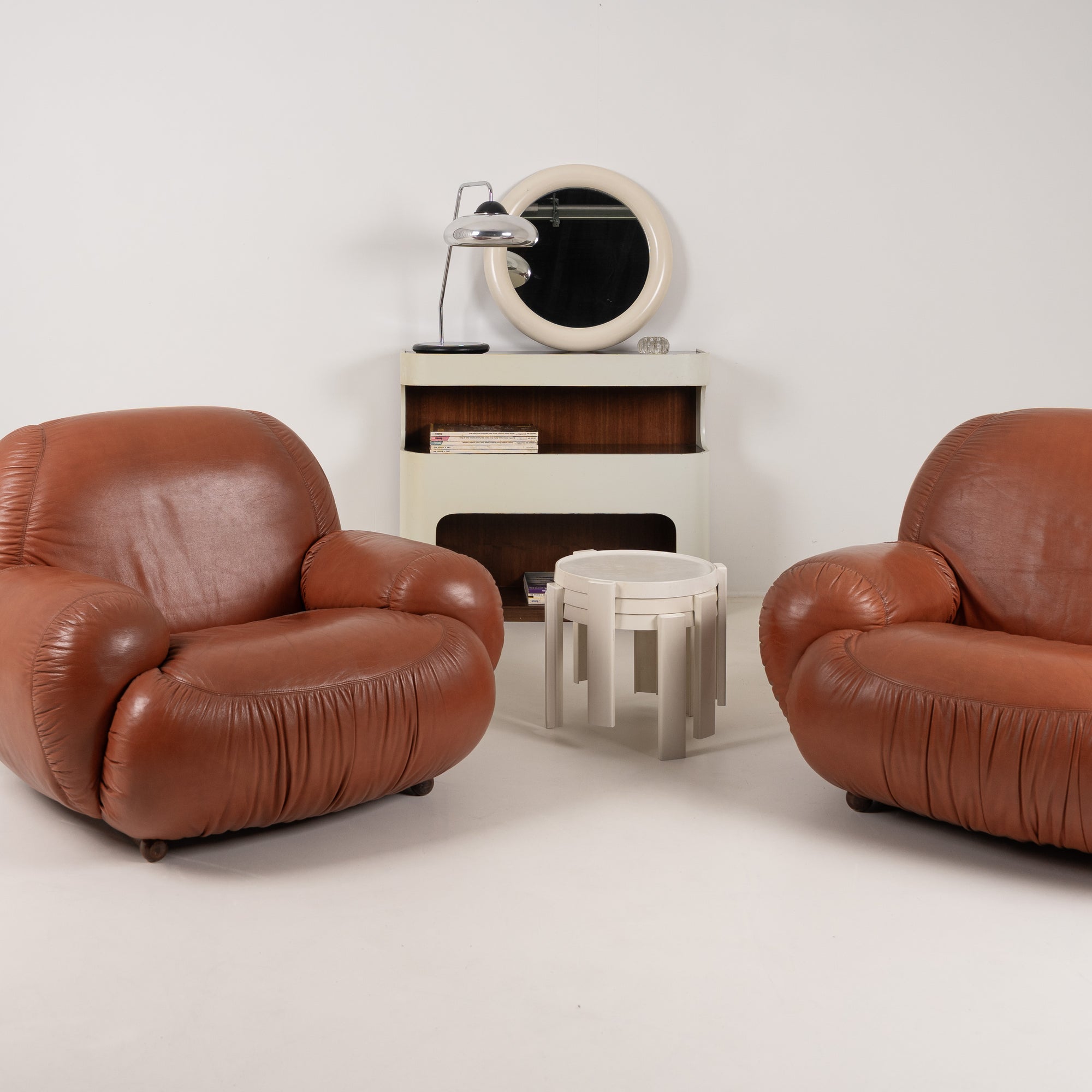 Italian Leather Lounge Chair