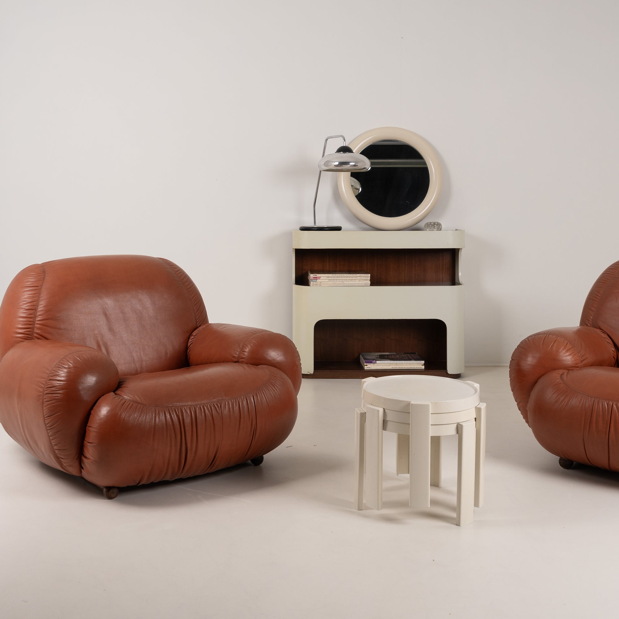 Italian Leather Lounge Chair