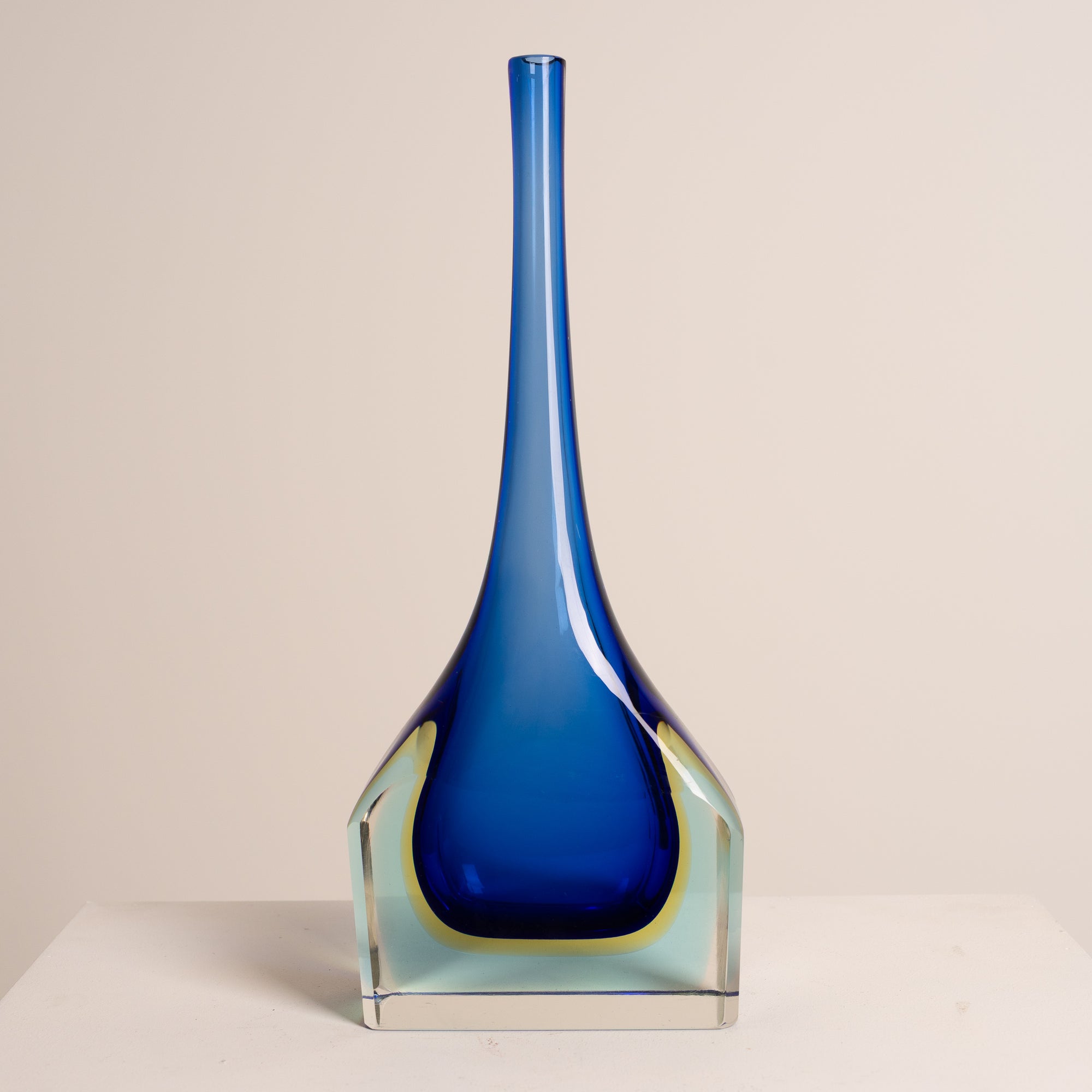 Italian Sommerso Art Glass Vase