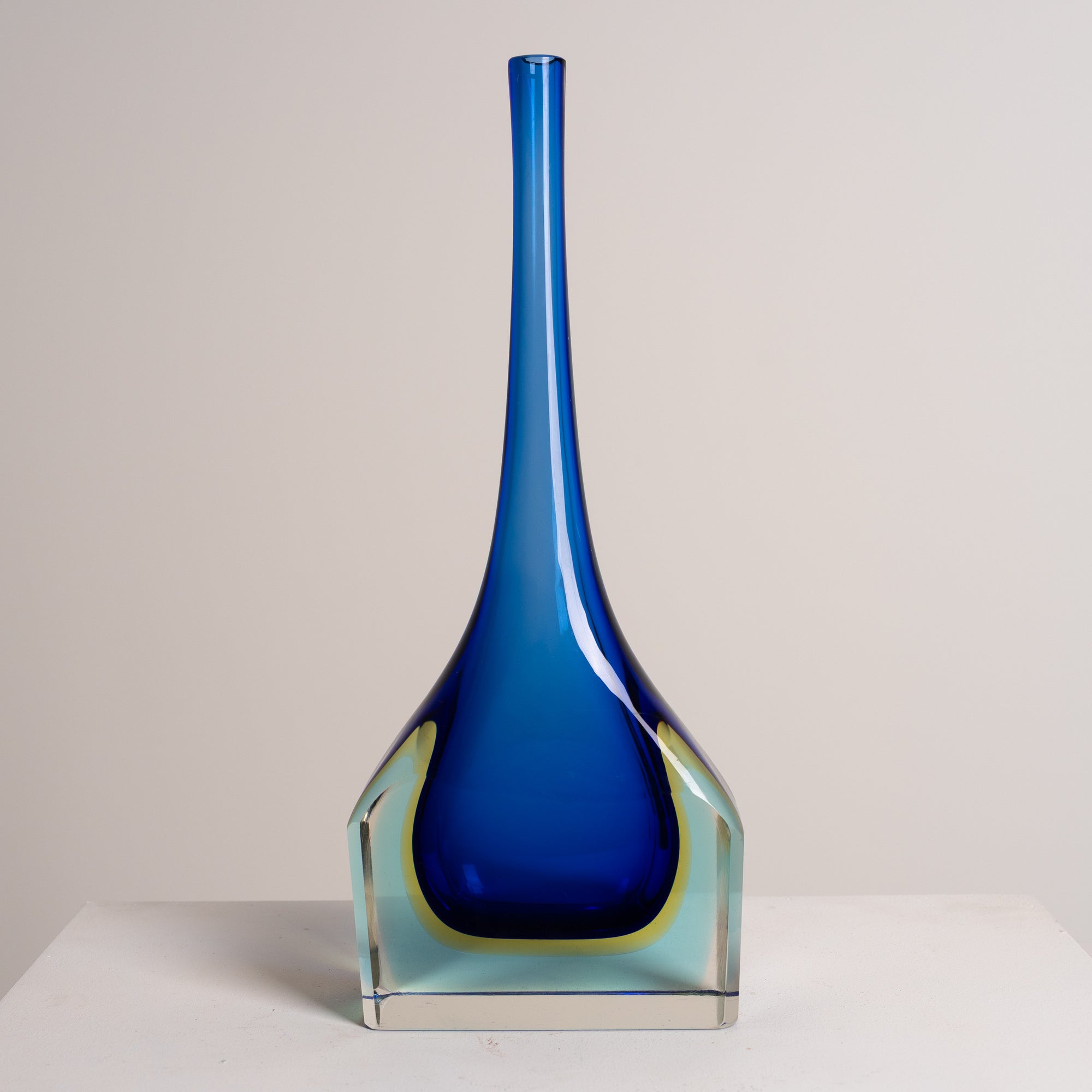 Italian Sommerso Art Glass Vase